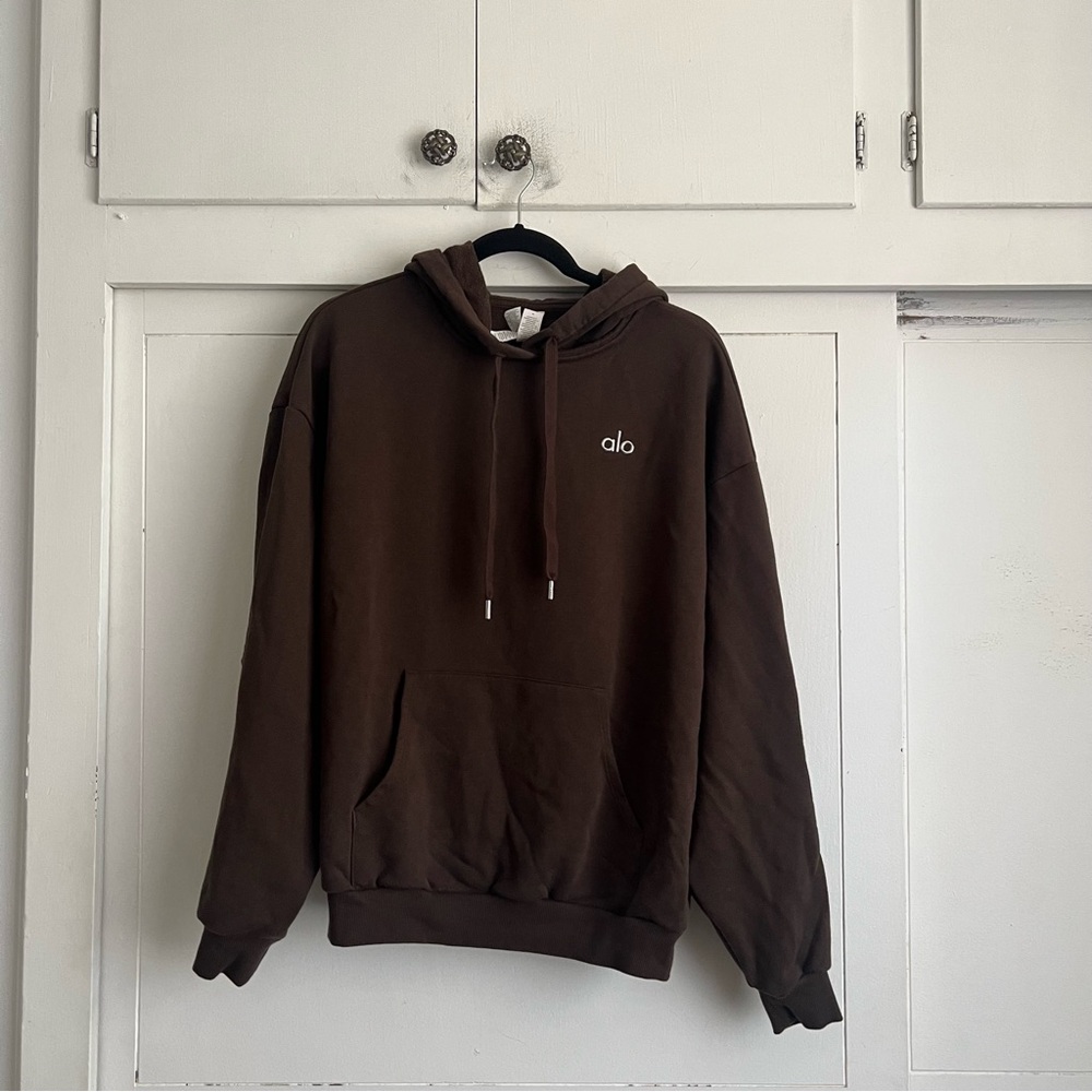 Alo Yoga Accolade Brown Hoodie